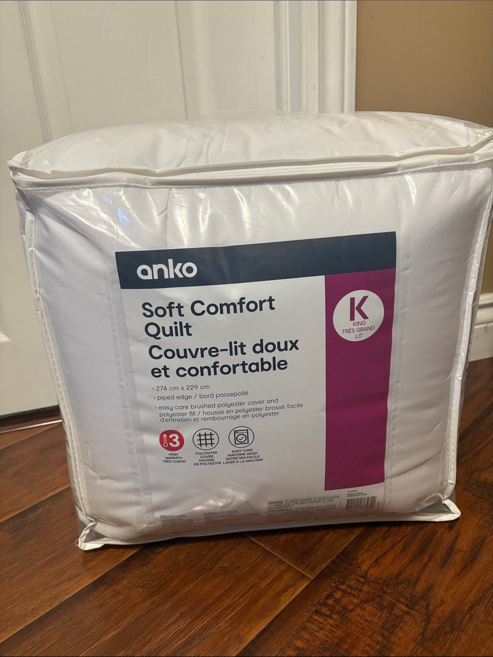 BNWT Anko Soft Comfort Quilt - King size